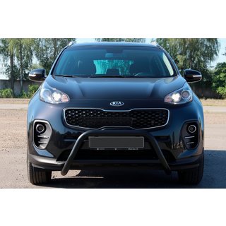 Bullbar WT006 Black (nerez) Kia Sportage 2015–2021 fotografia 4