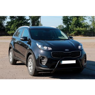 Bullbar WT006 Black (nerez) Kia Sportage 2015–2021 fotografia 2