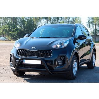 Bullbar WT006 Black (nerez) Kia Sportage 2015–2021 fotografia 3