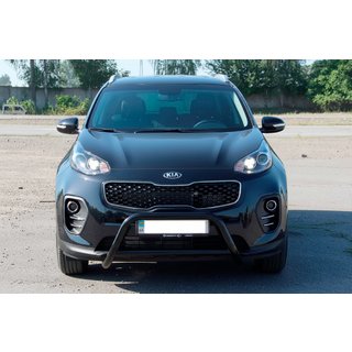 Bullbar WT006 Black (nerez) Kia Sportage 2015–2021 fotografia 1