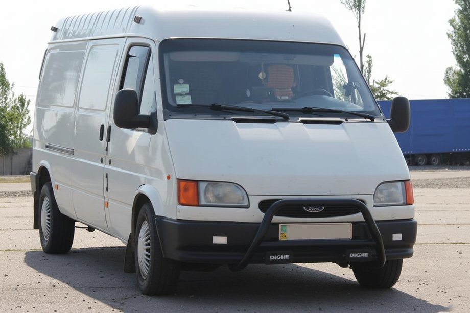 Ford Transit 1991–2000 Bullbar WT006 Black (nerez) Image