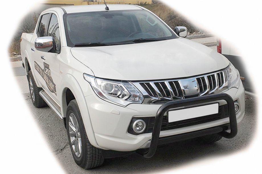 Mitsubishi L200 2015–2024 Predný ochranný rám WT005 Black (nehrdzavejúca oceľ) Image