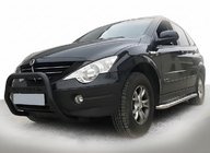 SsangYong Action 2005–2018 Predný ochranný rám WT005 Black (nehrdzavejúca oceľ) fotografia 1
