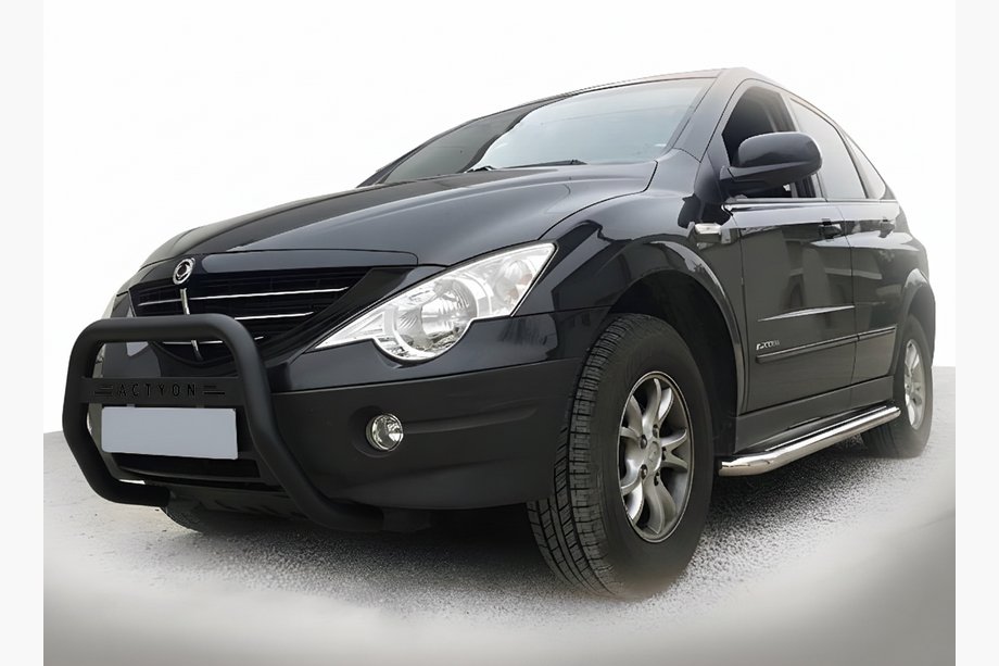 SsangYong Action 2005–2018 Predný ochranný rám WT005 Black (nehrdzavejúca oceľ) Image