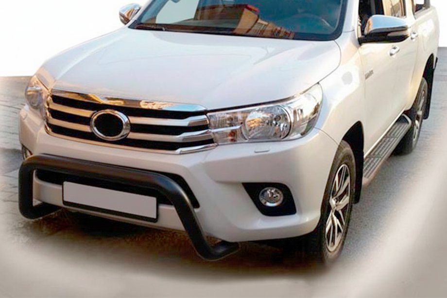 Toyota Hilux 2015– Predný ochranný rám WT009 Black (nerez) Image