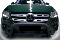Mercedes X class 2017–2020 Predný ochranný rám WT005 Black (nerez, 60 mm) fotografia 1