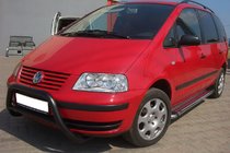 Ford Galaxy 1995–2006 Predný ochranný rám WT005 Black (nehrdzavejúca oceľ) fotografia 3