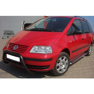 Predný ochranný rám WT005 Black (nehrdzavejúca oceľ) Ford Galaxy 1995–2006 fotografia 3