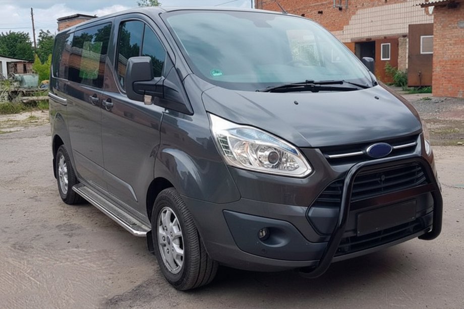 Ford Custom 2013–2022 Bullbar WT006 Black (nerez) Image