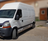 Renault Master 1998–2010 Bočné ochranné rúrky (2 ks, nerez) Dlhý rázvor fotografia 2