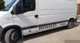 Renault Master 1998–2010 Bočné ochranné rúrky (2 ks, nerez) Dlhý rázvor fotografia 1