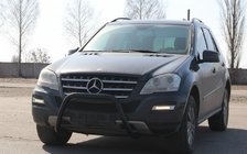 Mercedes ML W164 2005–2011 Predný ochranný rám WT006 Black (nerezová oceľ) fotografia 3