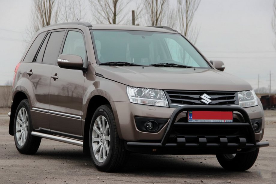 Suzuki Grand Vitara 2005–2017 Kengurín ST-WT-15 Black (nerez) Image