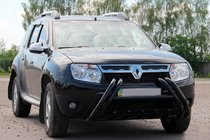Renault Duster 2008–2017 Predný ochranný rám (bullbar) Kelebek WT011 Black (nerezová oceľ) fotografia 1