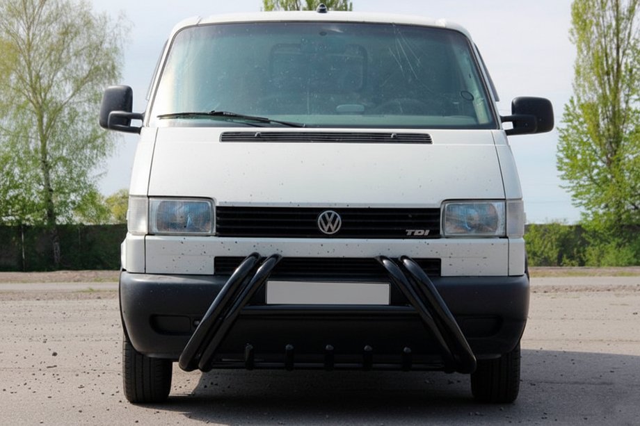Volkswagen T4 Caravelle/Multivan 1990–2003 Predný ochranný rám (bullbar) Kelebek WT011 Black (nerezová oceľ) Image