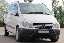 Mercedes Vito W639 2004–2014 Kelebek WT011 Black predný ochranný rám (bullbar) z nehrdzavejúcej ocele fotografia 2