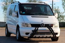 Mercedes Vito W638 1996–2003 Kelebek WT011 Black predný ochranný rám (bullbar) z nehrdzavejúcej ocele fotografia 1