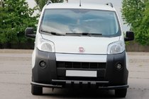 Fiat Fiorino/Qubo 2008–2024 Predný ochranný rám Shark Black (nerez) fotografia 2