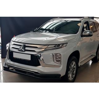 Predný ochranný rám ST085 Black (2020+, nerez) Mitsubishi Pajero Sport 2015–