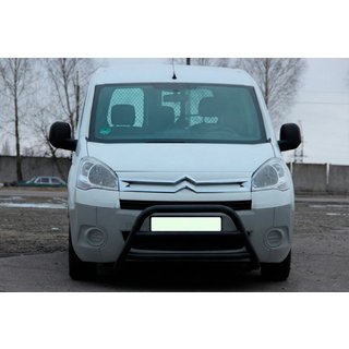 Predný ochranný rám WT022 Black (nerez) Peugeot Partner Tepee 2008–2018 fotografia 3