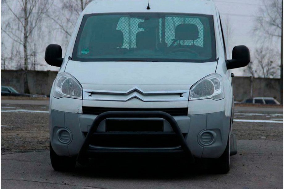 Citroen Berlingo 2008–2018 Predný ochranný rám WT022 Black (nerez) Image