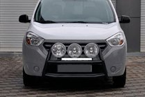 Dacia Dokker 2013–2022 Predný ochranný rám WT022 Black (nerez) fotografia 1