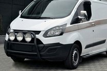 Ford Custom 2013–2022 Predný ochranný rám WT022 Black (nerez) fotografia 3