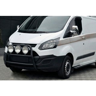 Predný ochranný rám WT022 Black (nerez) Ford Custom 2013–2022 fotografia 3