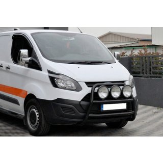 Predný ochranný rám WT022 Black (nerez) Ford Custom 2013–2022 fotografia 1
