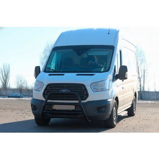 Predný ochranný rám WT022 Black (nerez) Ford Transit 2014– fotografia 2