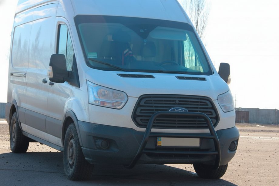 Ford Transit 2014– Predný ochranný rám WT022 Black (nerez) Image