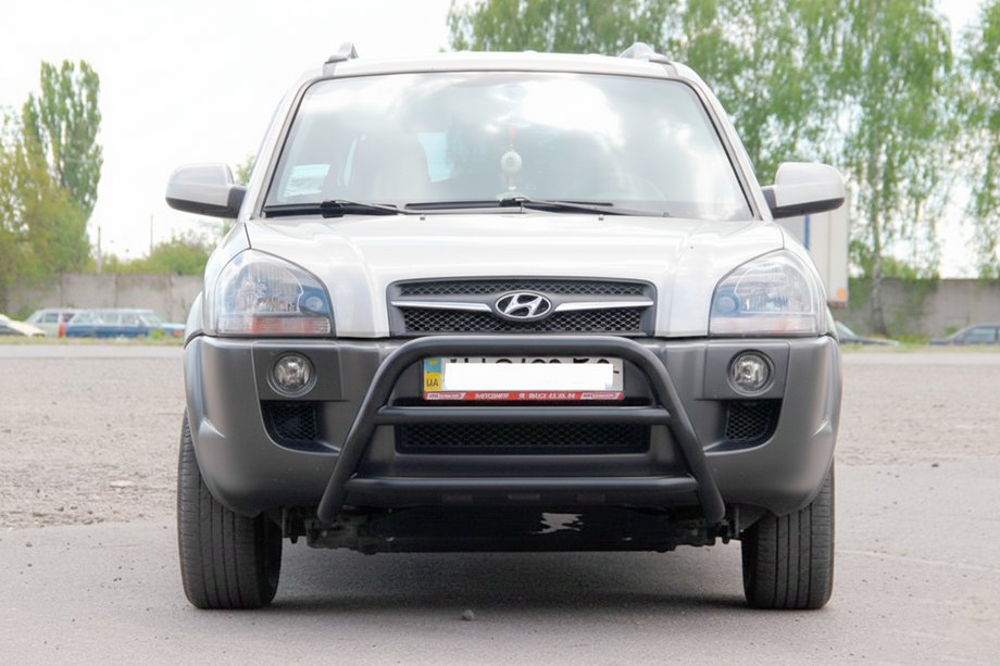Hyundai Tucson JM 2004– Predný ochranný rám WT022 Black (nerez) Image