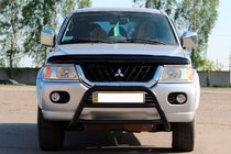 Mitsubishi Pajero Sport 1996–2007 Kengurín WT022 Black (nerez) fotografia 1