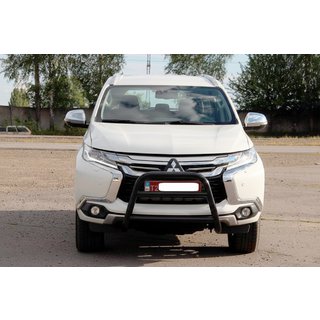 Kengurín WT022 Black (nerez) Mitsubishi Pajero Sport 2015– fotografia 1