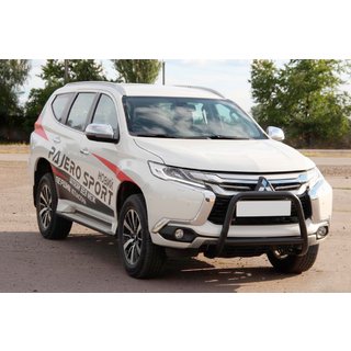 Kengurín WT022 Black (nerez) Mitsubishi Pajero Sport 2015– fotografia 2