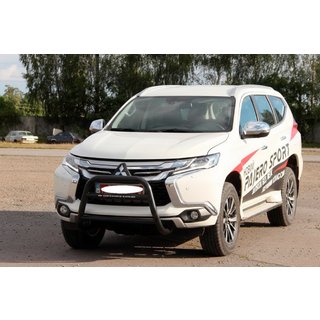 Kengurín WT022 Black (nerez) Mitsubishi Pajero Sport 2015– fotografia 3