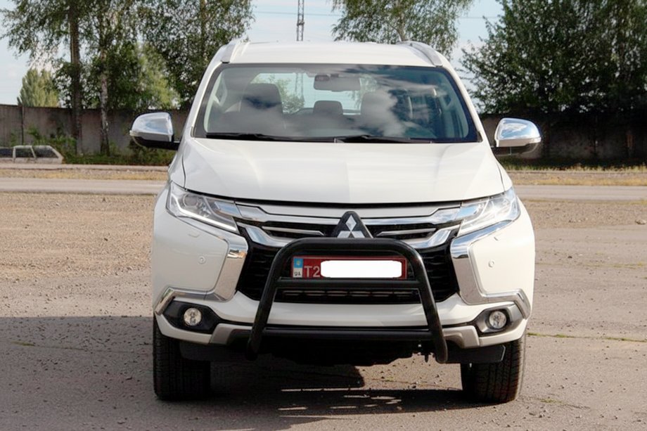 Mitsubishi Pajero Sport 2015– Kengurín WT022 Black (nerez) Image