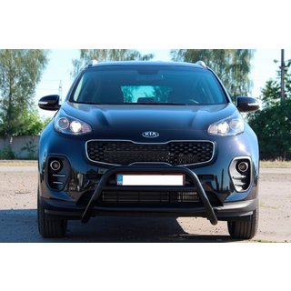 Kengurí rám WT023 Black (nerez) Kia Sportage 2015–2021 fotografia 1