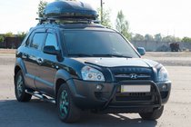Hyundai Tucson JM 2004– Predný ochranný rám (bullbar) WT025 Black (nerez) fotografia 1
