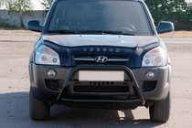 Hyundai Tucson JM 2004– Predný ochranný rám (bullbar) WT025 Black (nerez) fotografia 3