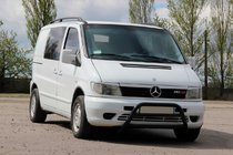 Mercedes Vito W638 1996–2003 Predný ochranný rám WT022 Black (nerez) fotografia 3