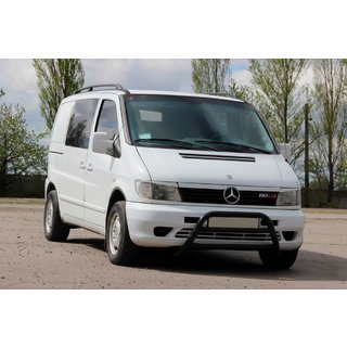 Predný ochranný rám WT022 Black (nerez) Mercedes Vito W638 1996–2003 fotografia 3