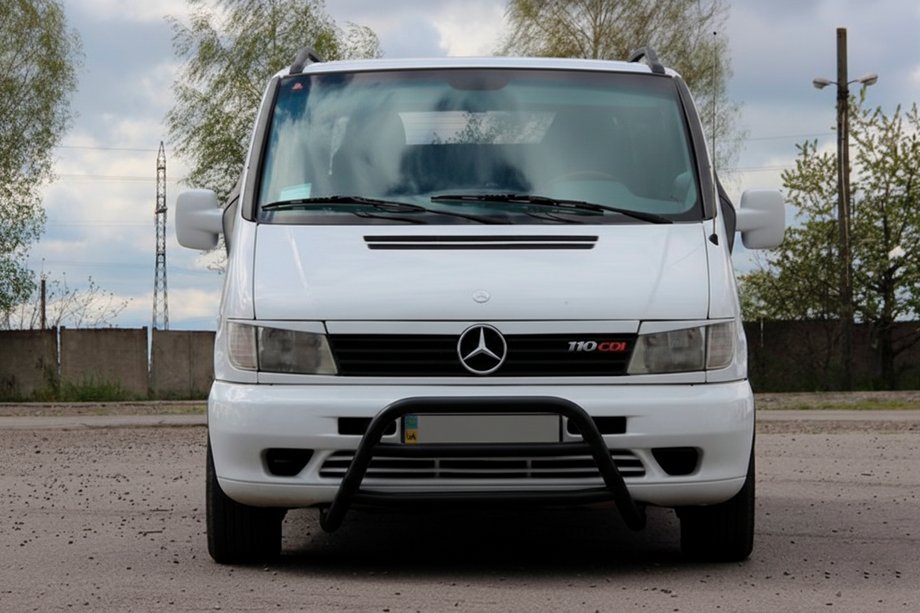 Mercedes Vito W638 1996–2003 Predný ochranný rám WT022 Black (nerez) Image