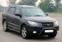 Hyundai Santa Fe 2 2006–2012 Predný ochranný rám (bullbar) WT007 Black (nerez) fotografia 2