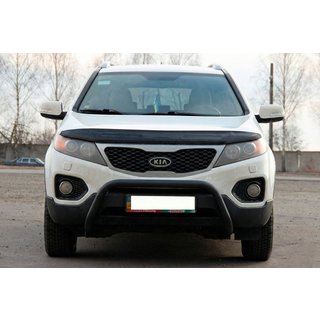 Predný ochranný rám (bullbar) WT007 Black (nerez) Kia Sorento II XM 2009–2014 fotografia 1