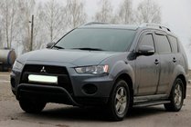 Mitsubishi Outlander 2006–2012 Predný ochranný rám (bullbar) WT007 Black (nerez) fotografia 4