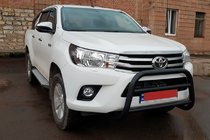 Toyota Hilux 2015– Predný ochranný rám (bullbar) WT007 Black (nerez) fotografia 2