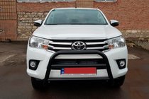 Toyota Hilux 2015– Predný ochranný rám (bullbar) WT007 Black (nerez) fotografia 3