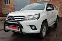 Toyota Hilux 2015– Predný ochranný rám (bullbar) WT007 Black (nerez) fotografia 4