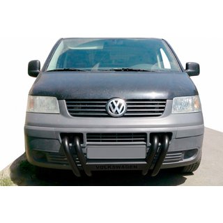 Predný ochranný rám ST006-04 Nizdri Black (nerez) Volkswagen T5 Transporter 2003–2010 fotografia 1